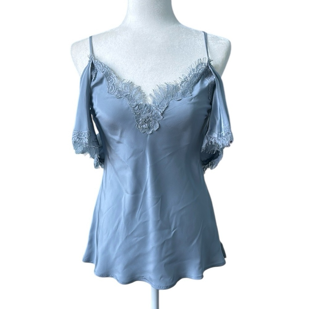 Gold Hawk Coco Silk Cami Size Blue Chalk Small NWT